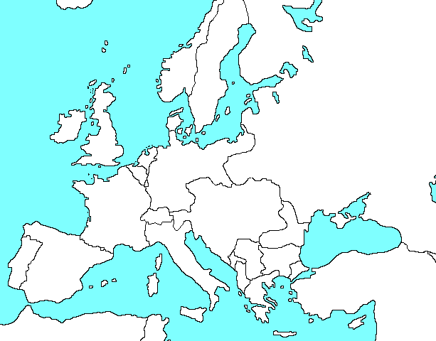 europe blank political map. map Europe+map+1914+lank